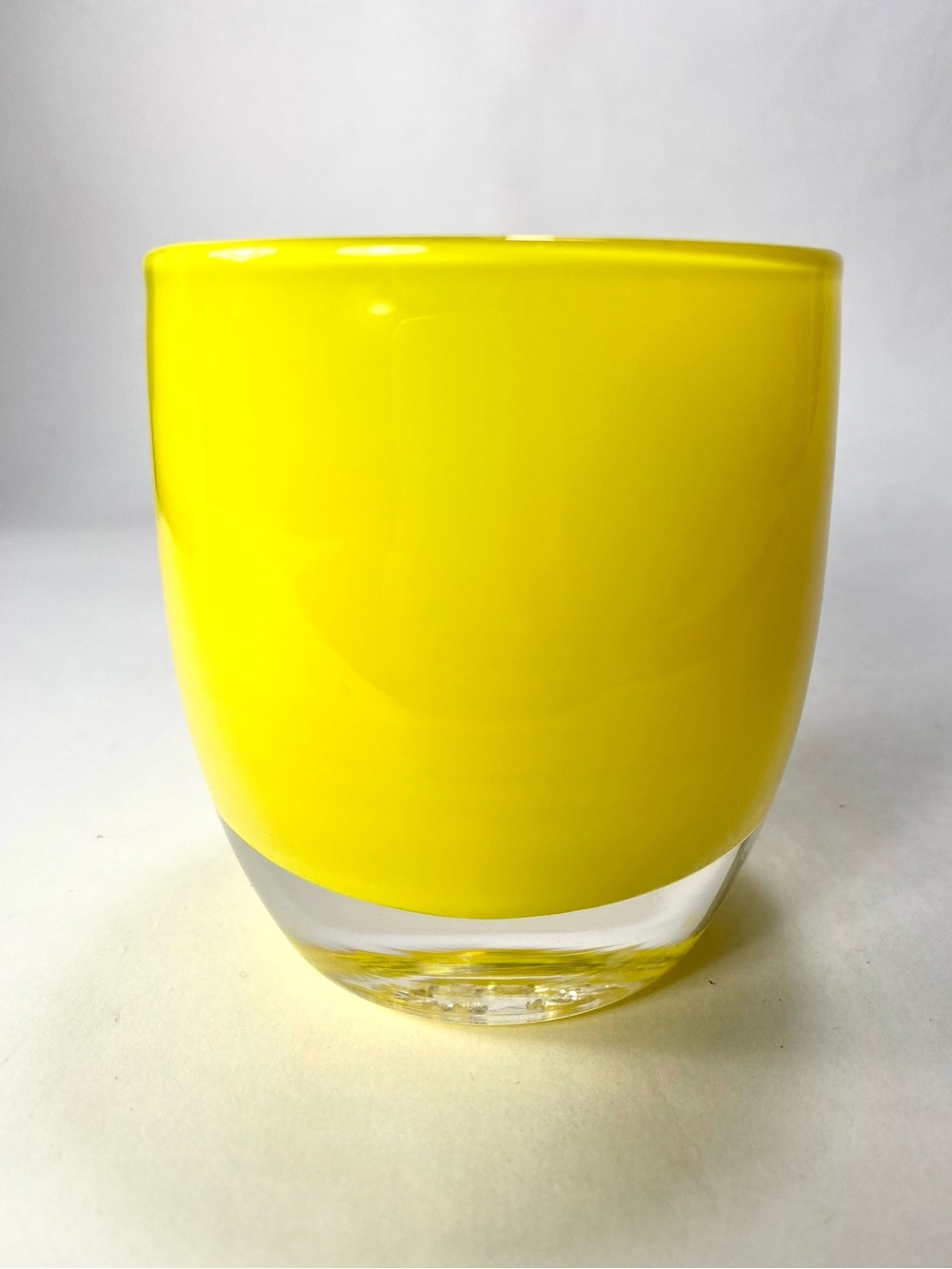 Glassybaby 'Fearless' ? Votive Candle Holder Bright Yellow Pre-Triskelion